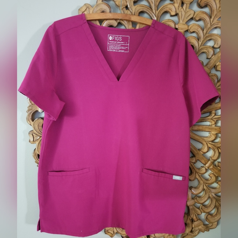 Figs Women's Short Sleeve Tee - Magenta